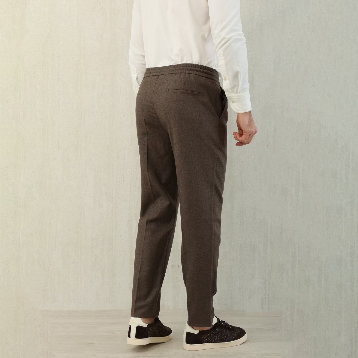 Brunello Cucinelli Men's Spring And Autumn Casual Drawstring Pants Fashion Trousers Loose Straight Comfortable Cotton Thin Trousers Ngvp #1469