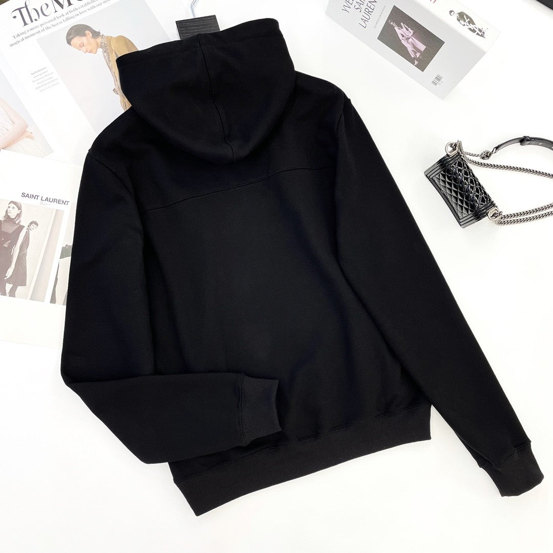 Saint Laurent Men's and Women's  50s Signature Hoodie #333515