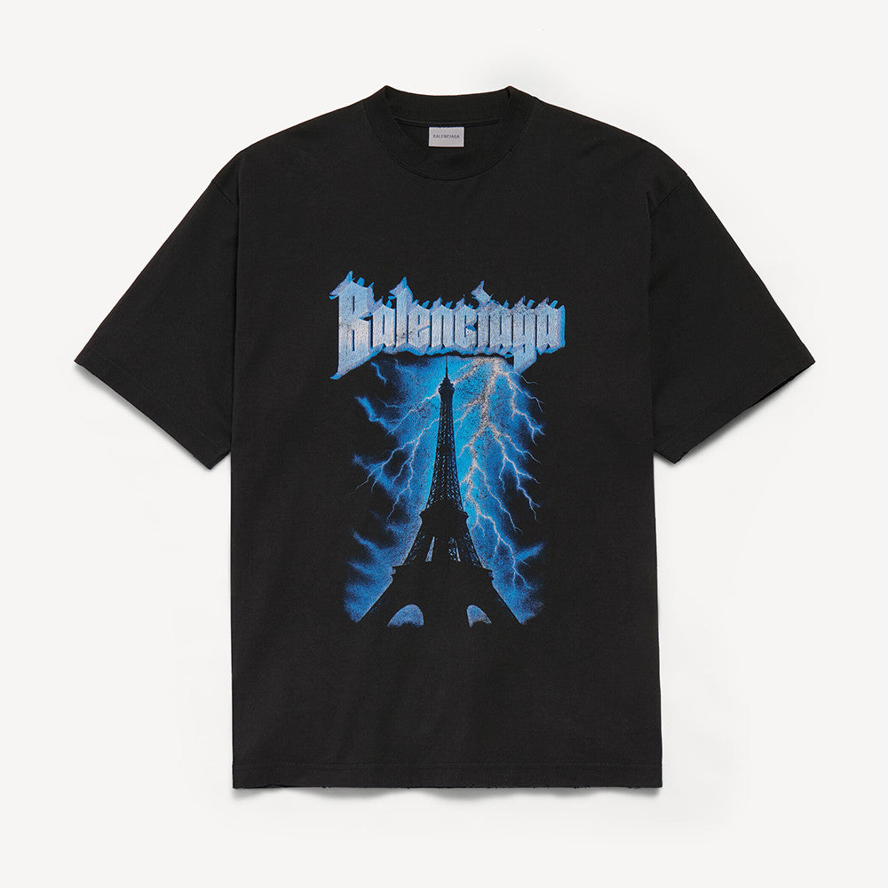 Balenciaga Paris thunderstorm oversized T-shirt #378114
