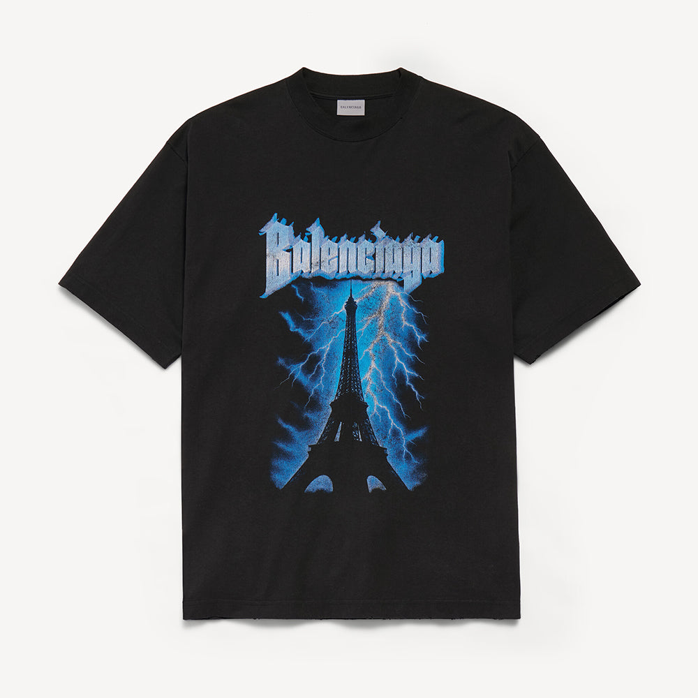 Balenciaga Paris thunderstorm oversized T-shirt #378114