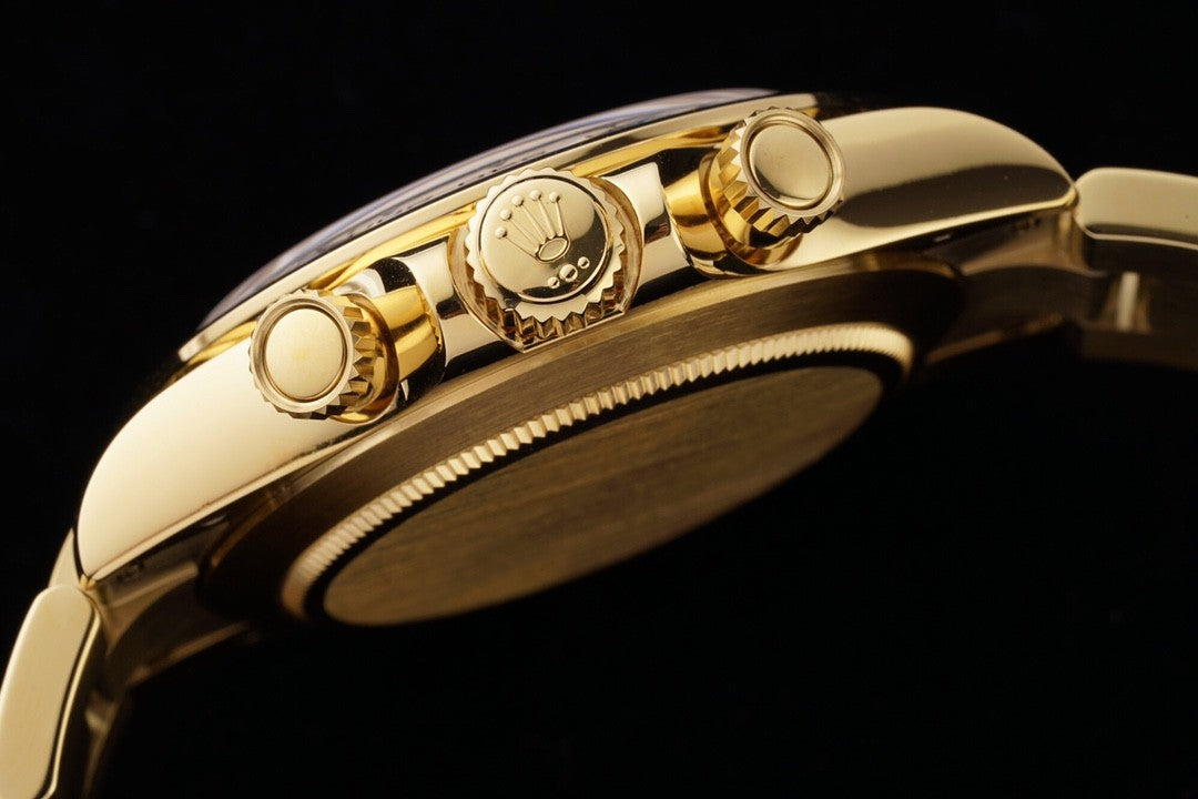 Rolex Men's Gold Mechanical Movement 100m Water Resistant Solid Color Dial Oyster Steel Strap Watch #74844