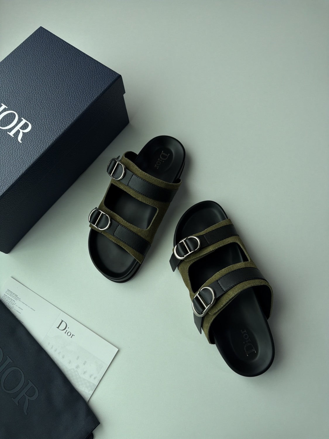 DIOR Dior Aqua Sandal Beige and Black Dior Oblique Jacquard #382615