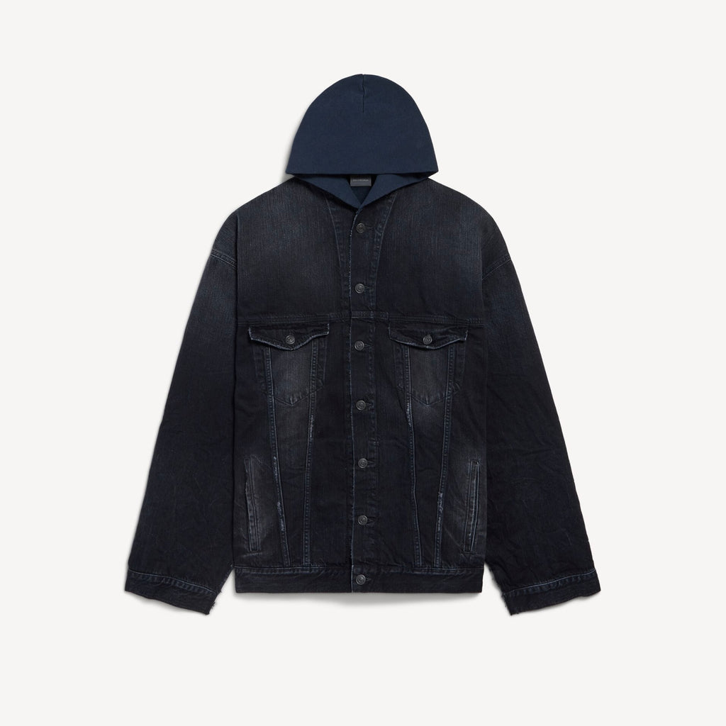 Balenciaga Men Hybrid Hooded Jacket #335498