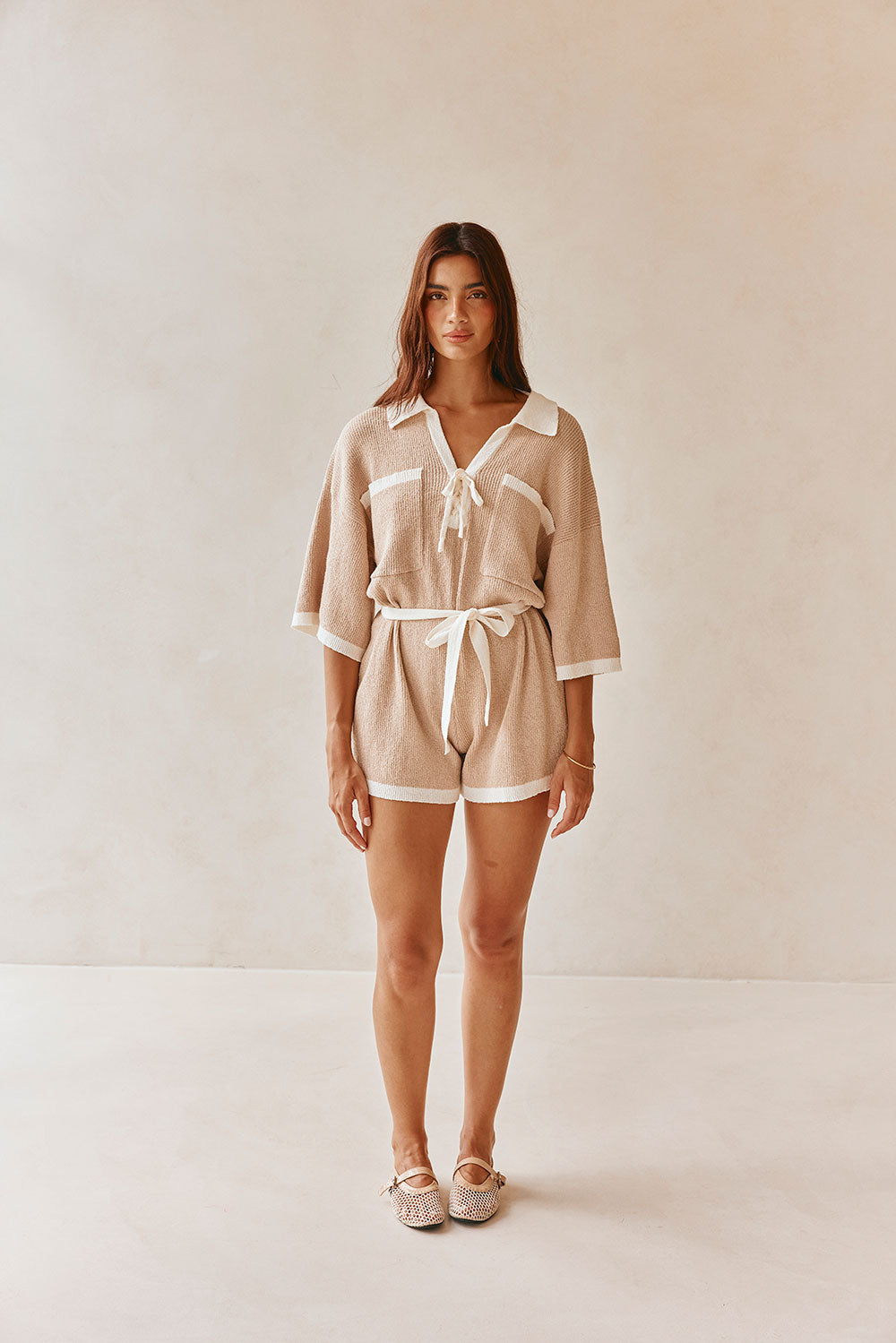 Sammi Playsuit - Tan