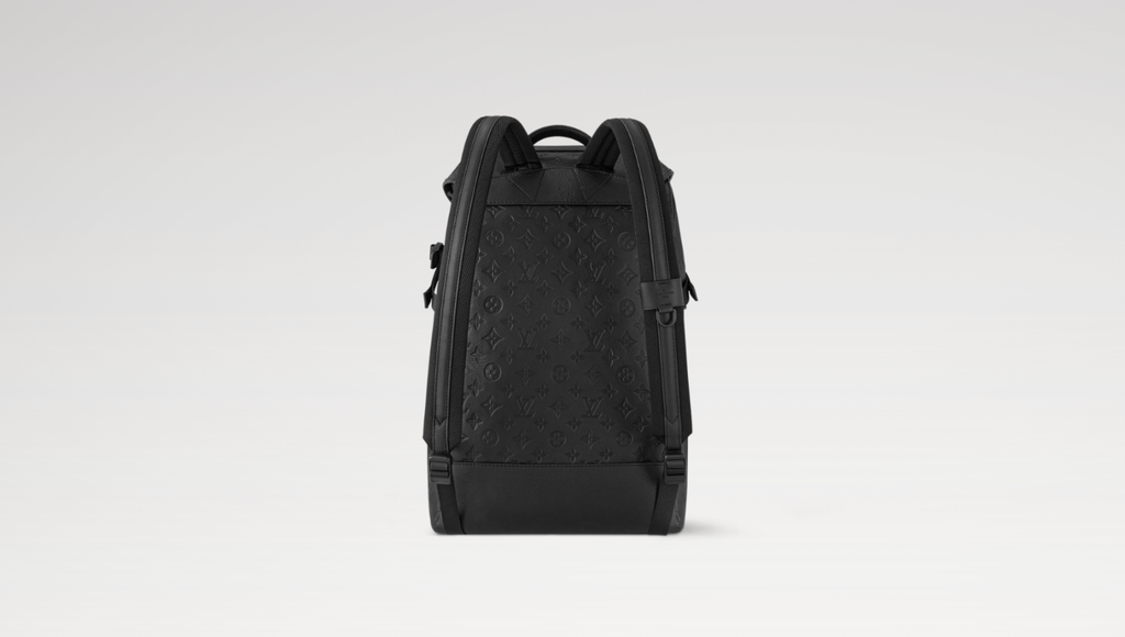 Louis Vuitton Men's Getaway Backpack With Full-Print Logo. Zipper Closure. Monogram Shadow Calfskin Leather. Black Casual Bag Bags M24776 #81537