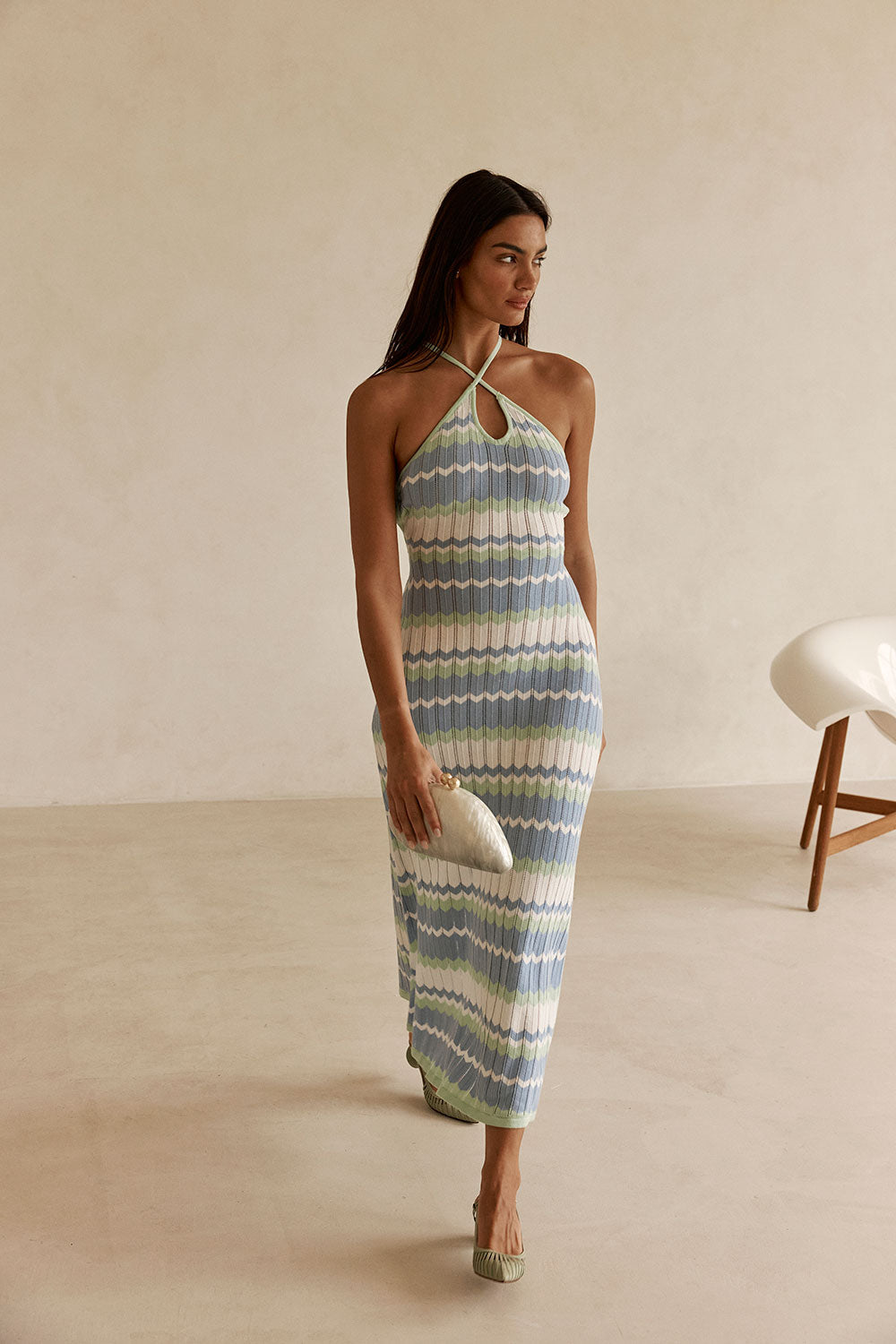 Bexley Knit Dress - Sky