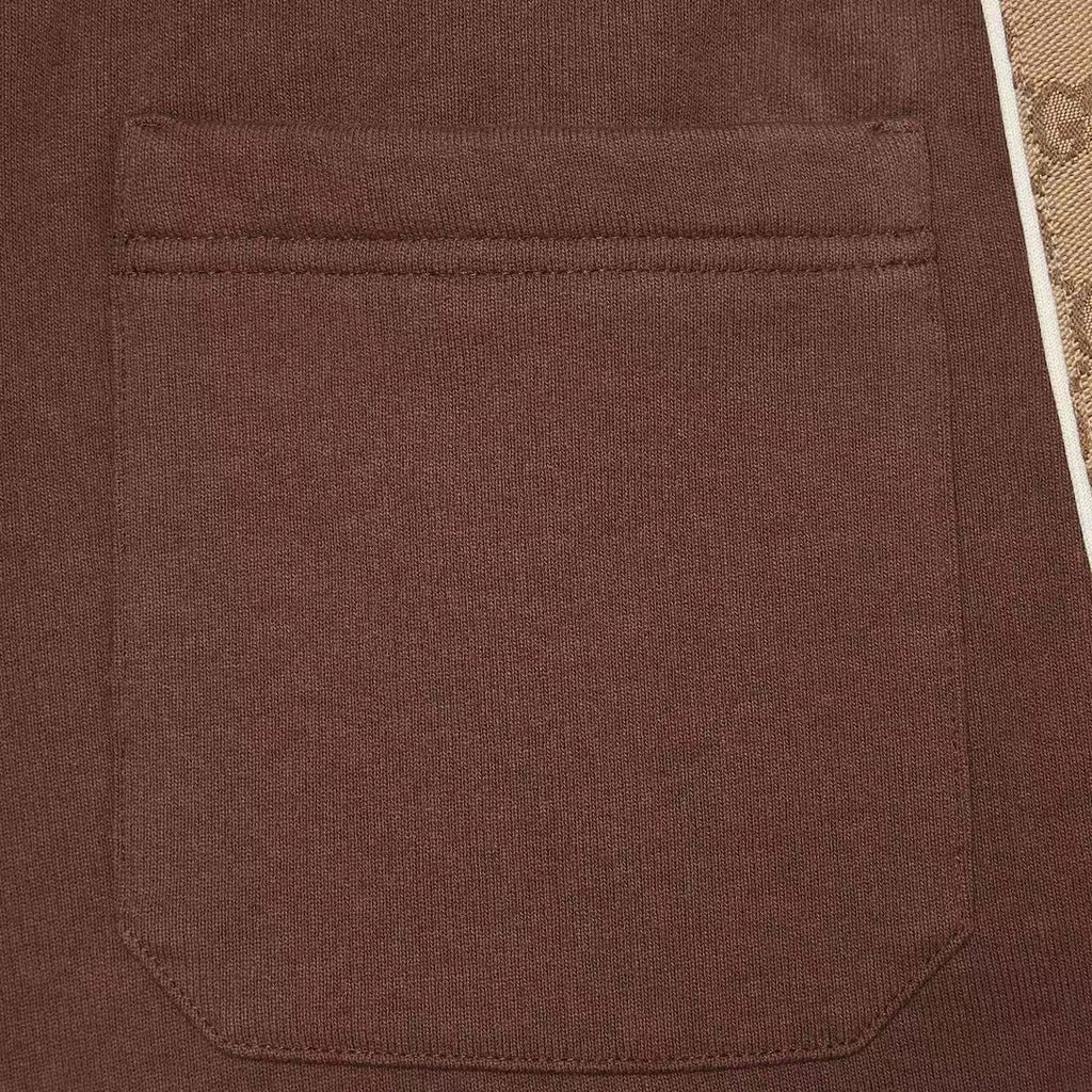 Gucci Men's Fall And Winter Logo Print Splicing Casual Cotton Round Neck Long Sleeved Sweater Drawstring Tie Drawstring Knit Sweatpants Pants Suit Set #72831