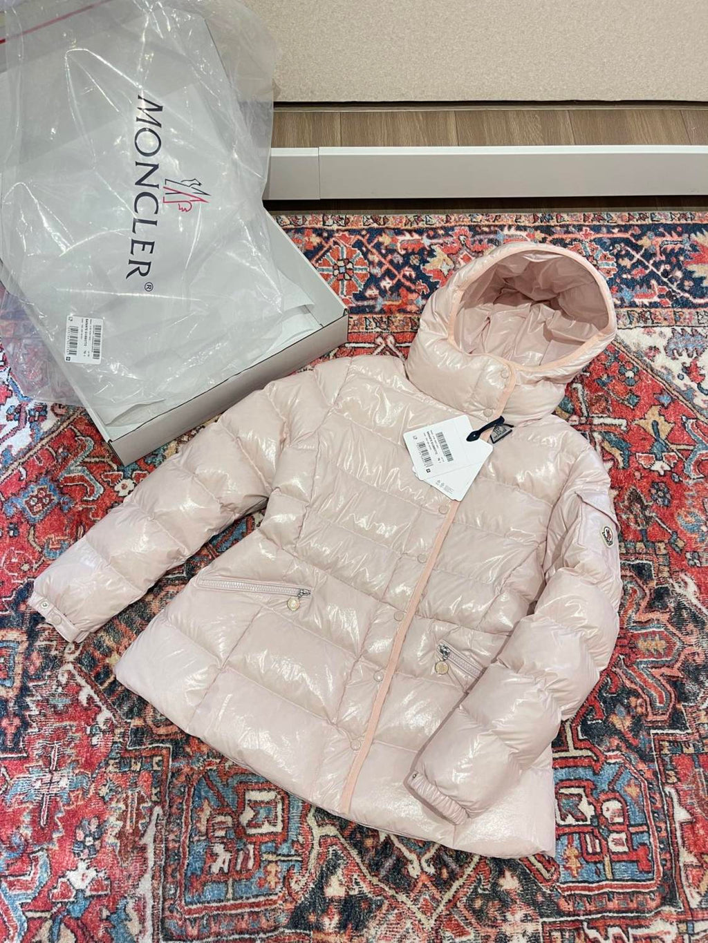 Moncler Women's Winter Solid Color Hooded Zipper Long Sleeve Puffer Down Jacket #74238