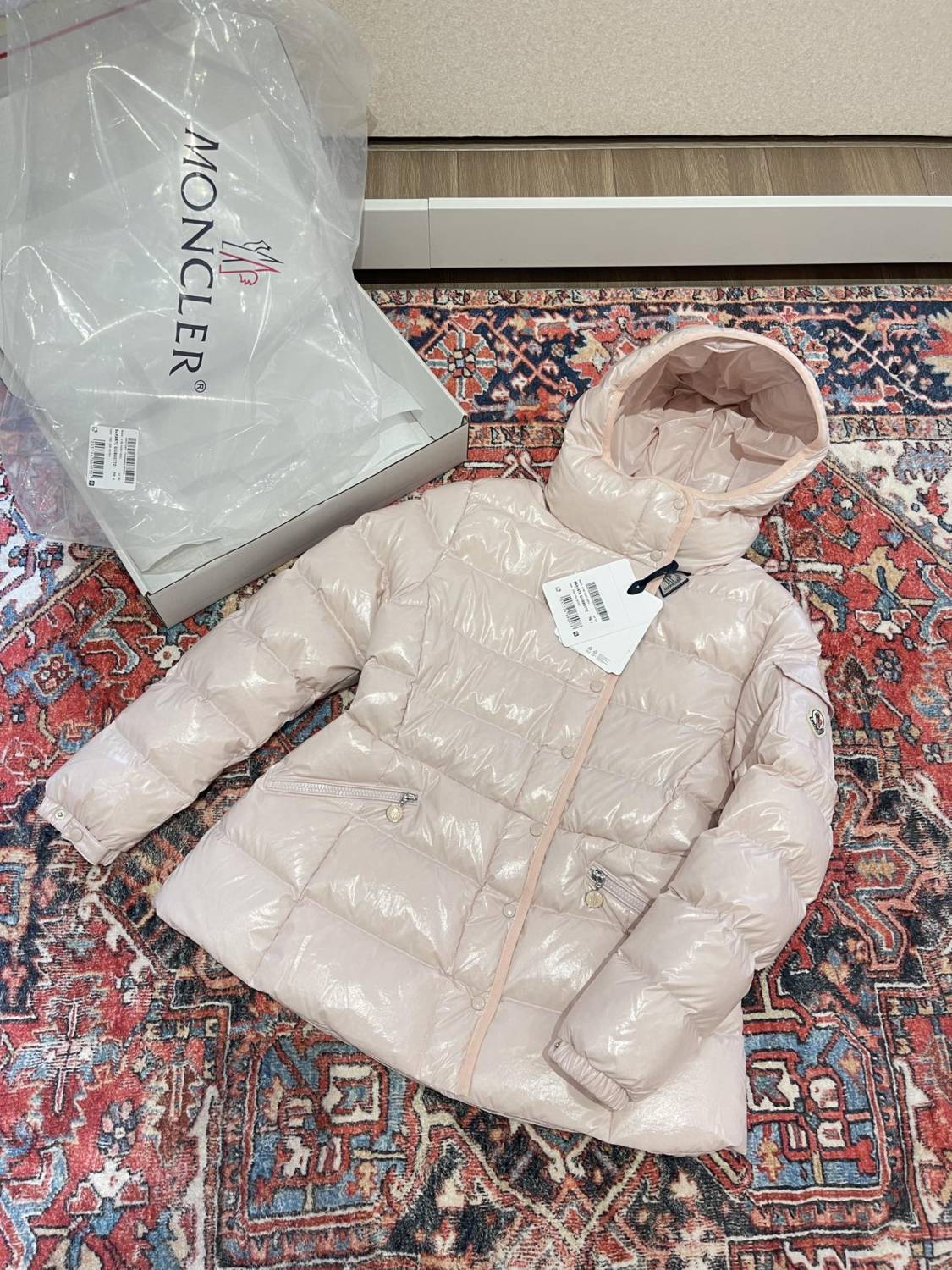 Moncler Women's Winter Solid Color Hooded Zipper Long Sleeve Puffer Down Jacket #74238