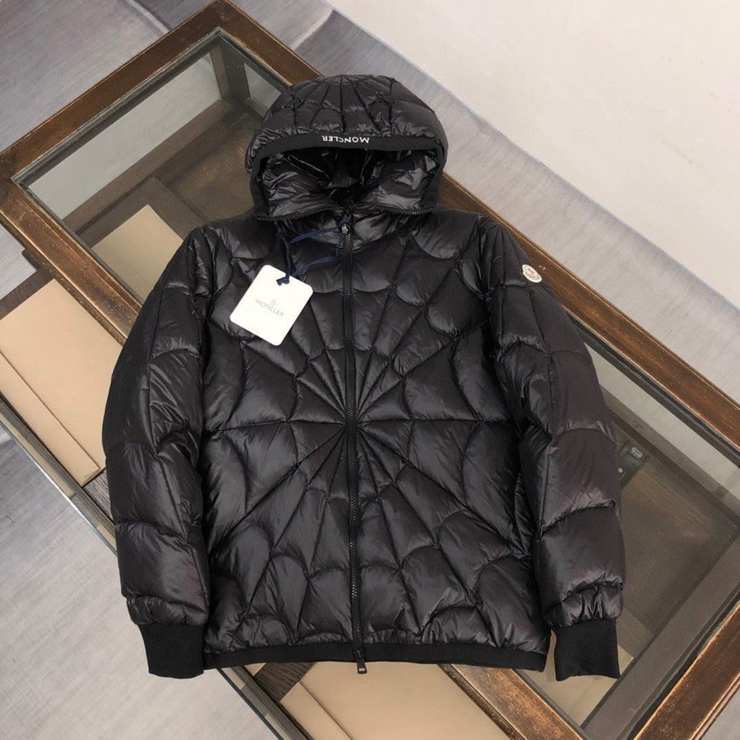 Moncler Black Hooded Long Sleeved Down Jacket #21941
