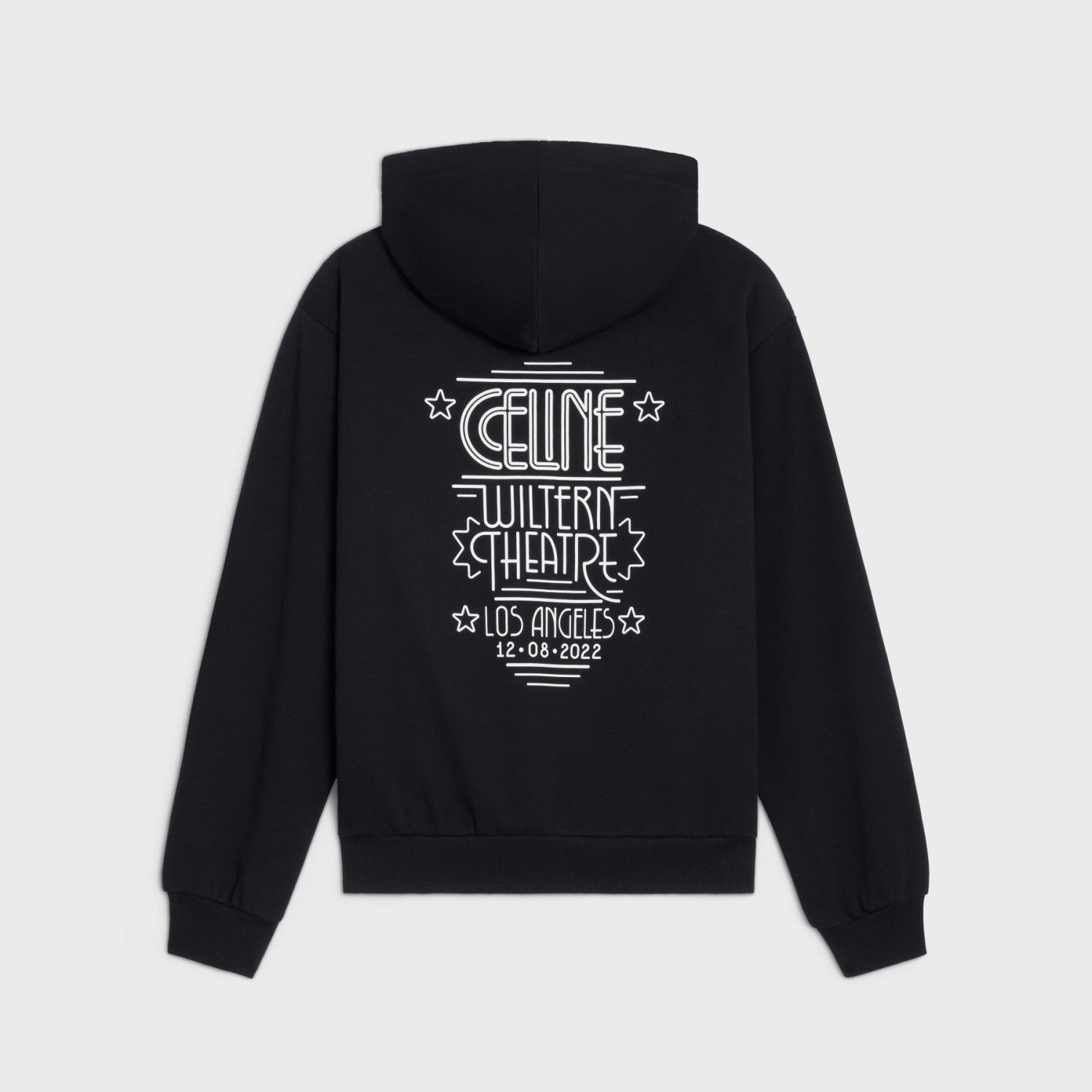Celine  WILTERN Black Printed Hooded Sweater #21896