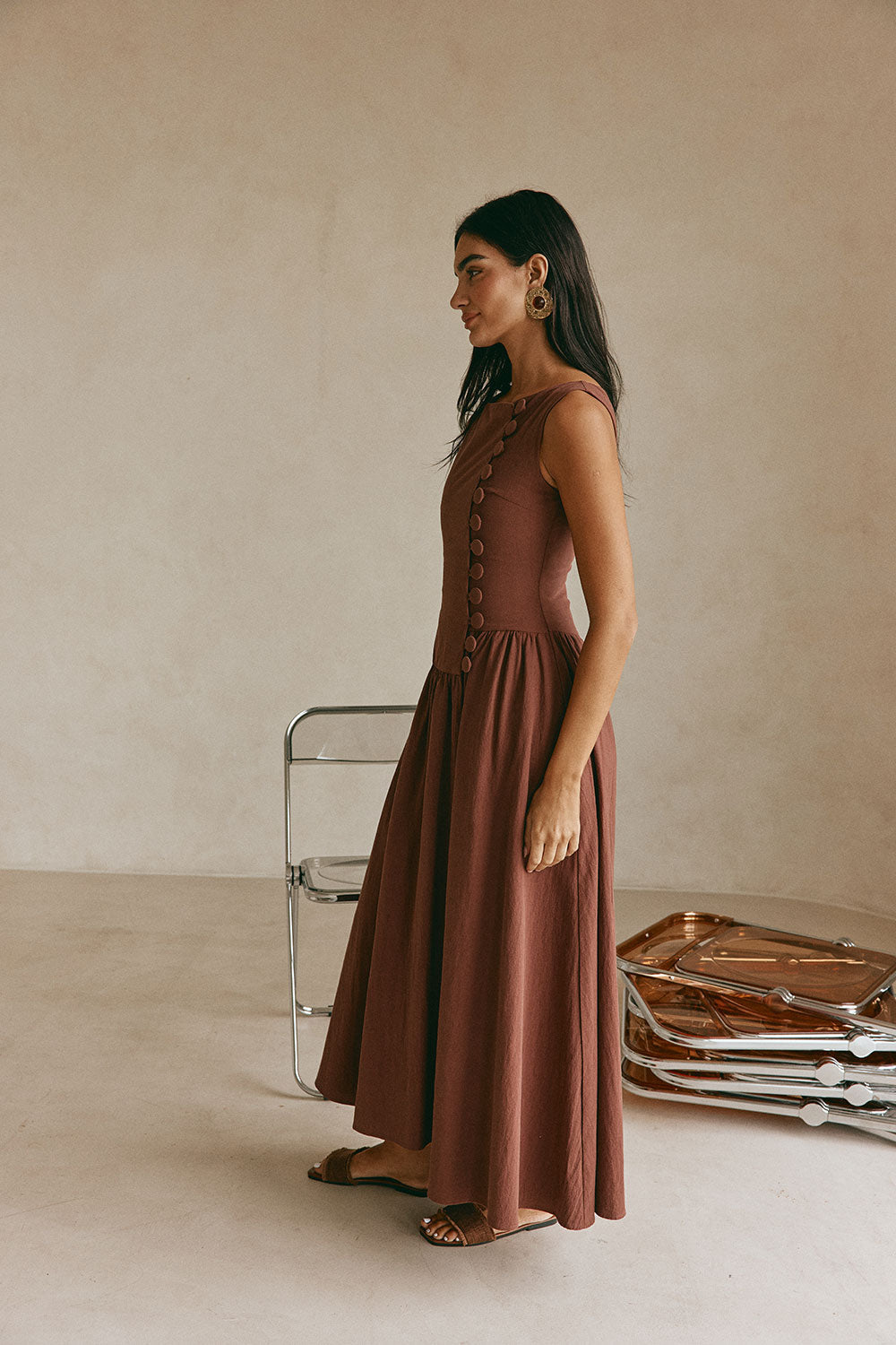 Odessa Dress - Chocolate