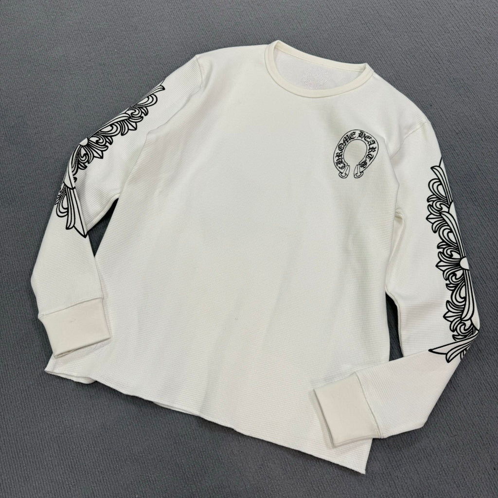 Chrome Hearts Men's Spring/Summer Solid Color Long Sleeve T-Shirt #75819