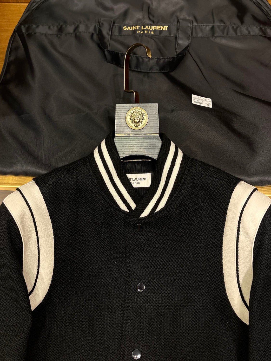 Saint Laurent Teddy Jacket In Wool Ngvp #691