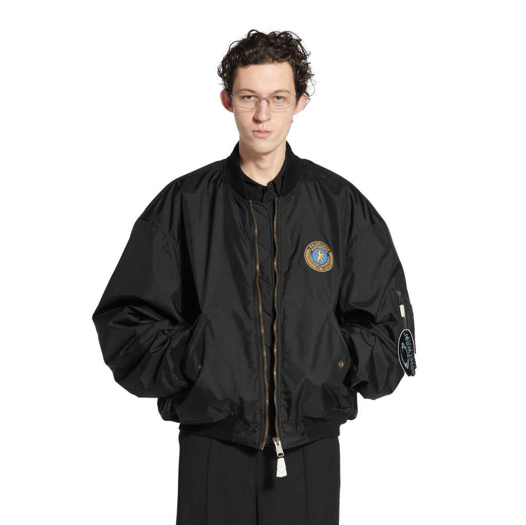 Balenciaga BOMBER Men's And Women's Spring/autumn Solid Color Fashionable Casual Zipper Long Sleeve Loose Fit Jacket #78185