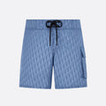 Dior Men's Summer Solid Color Logo Monogram Full Print Drawstring Tie Polyester Shorts Pants #72363