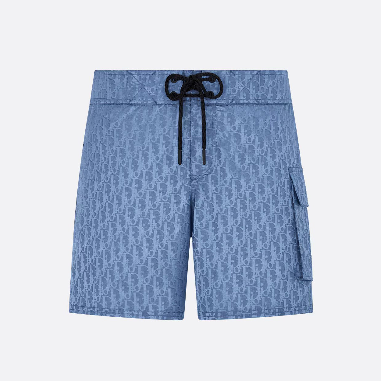 Dior Men's Summer Solid Color Logo Monogram Full Print Drawstring Tie Polyester Shorts Pants #72363