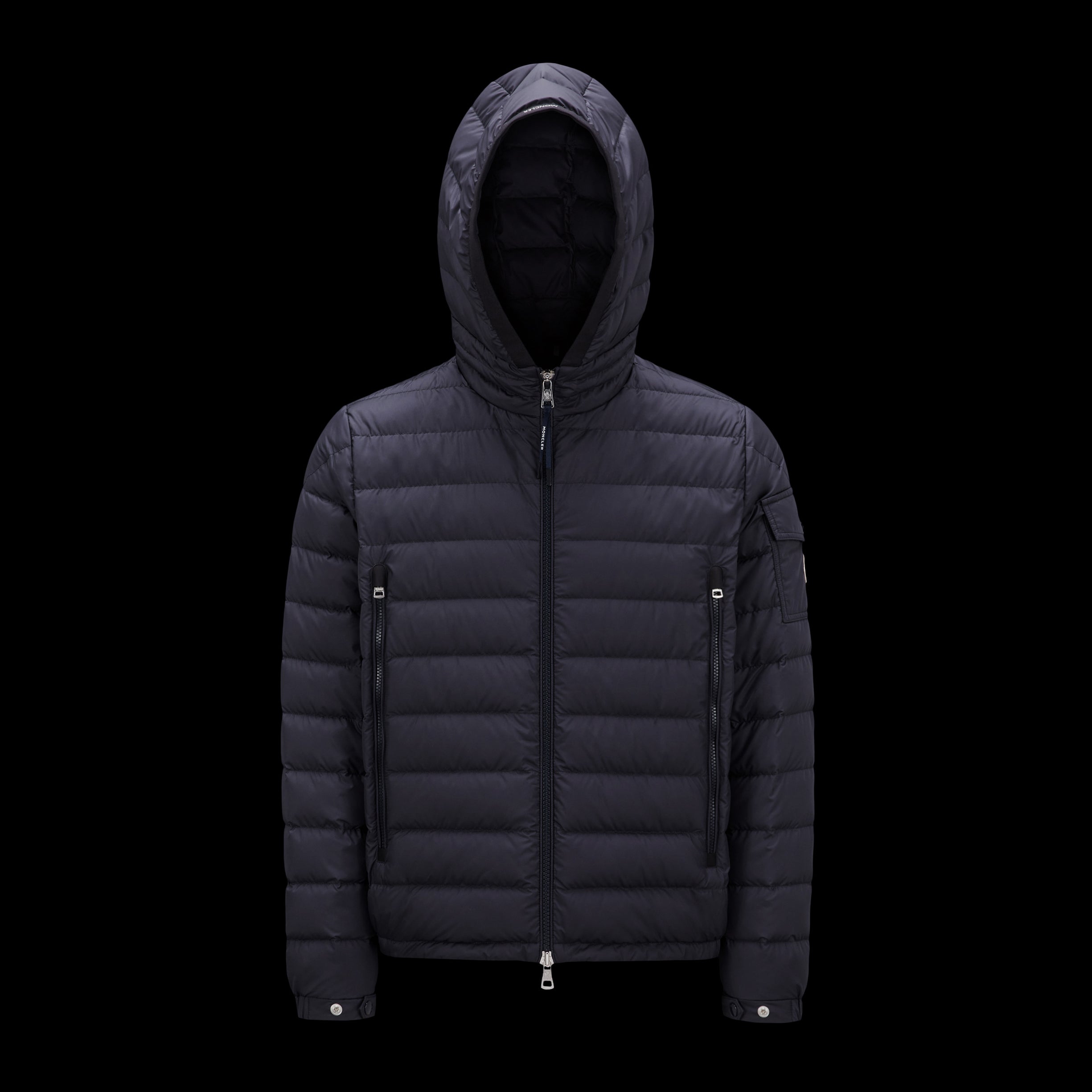 Moncler Men's Winter Fluffy Casual Zip Hooded White Goose Puffer Down Jacket #97719