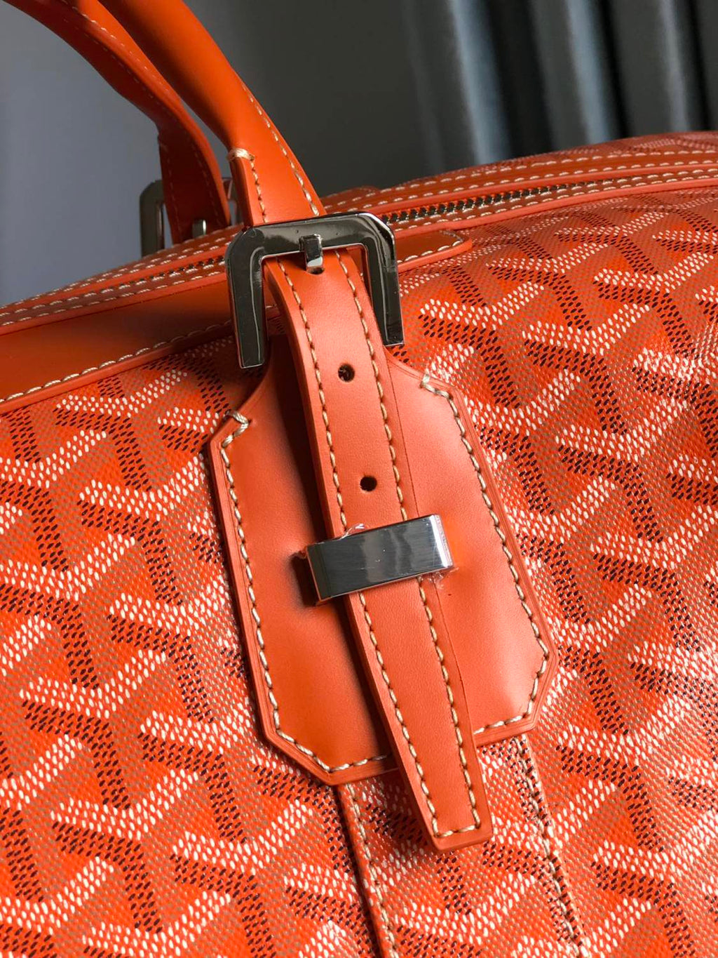 GOYARD Bowling45 Men's And Women's Fashion Classic All-over Print Zipper Closure Canvas Leather Oversized Travel Bag Bags BOWLIN045TY33CL33P #78364