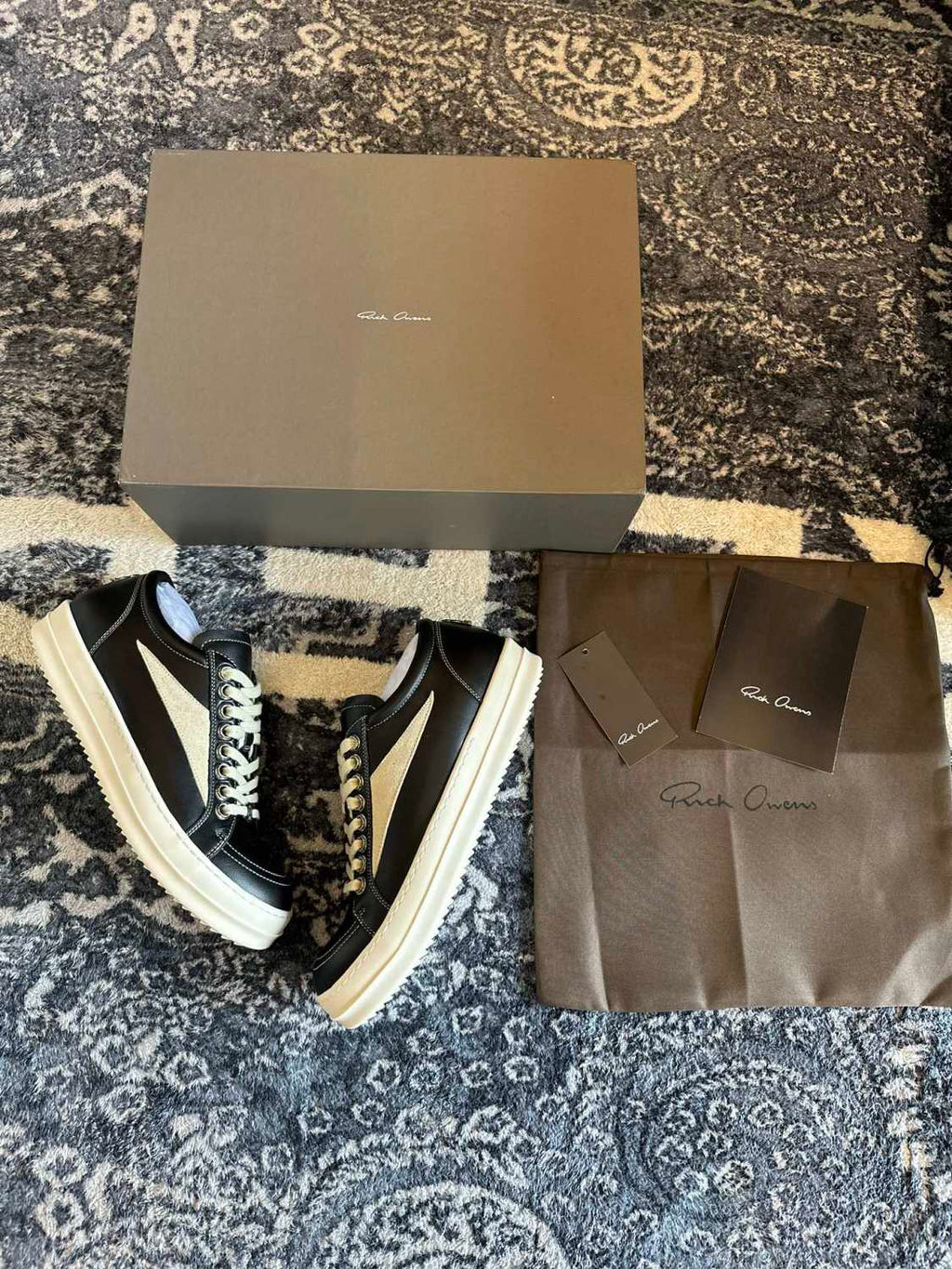 Rick Owens x Chrome Hearts Low Top Casual Shoes #336915