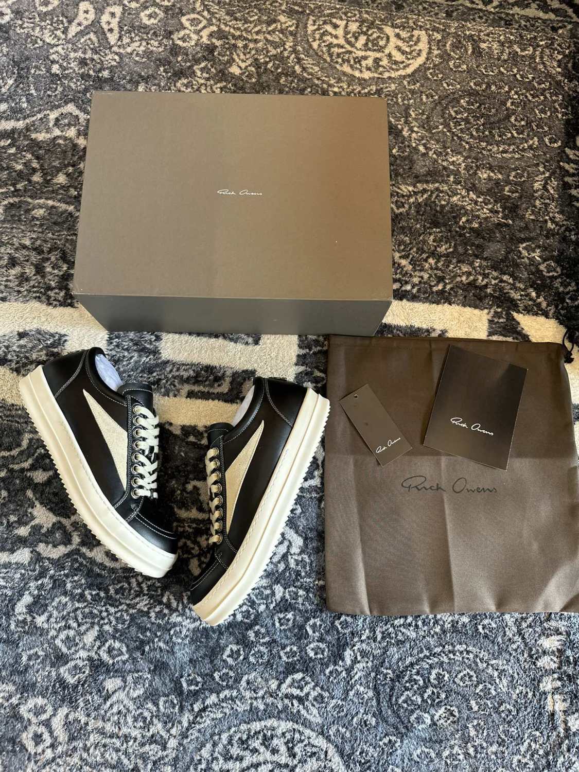 Rick Owens x Chrome Hearts Low Top Casual Shoes #336915