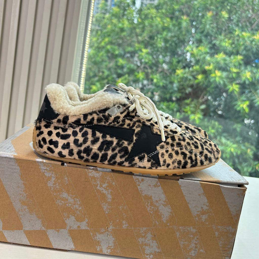 Golden Goose Women's Spring/Fall Fashion Casual Round Toe Lace Up Leather Suede Low Top Flat Slip On Sneakers Shoes #78915
