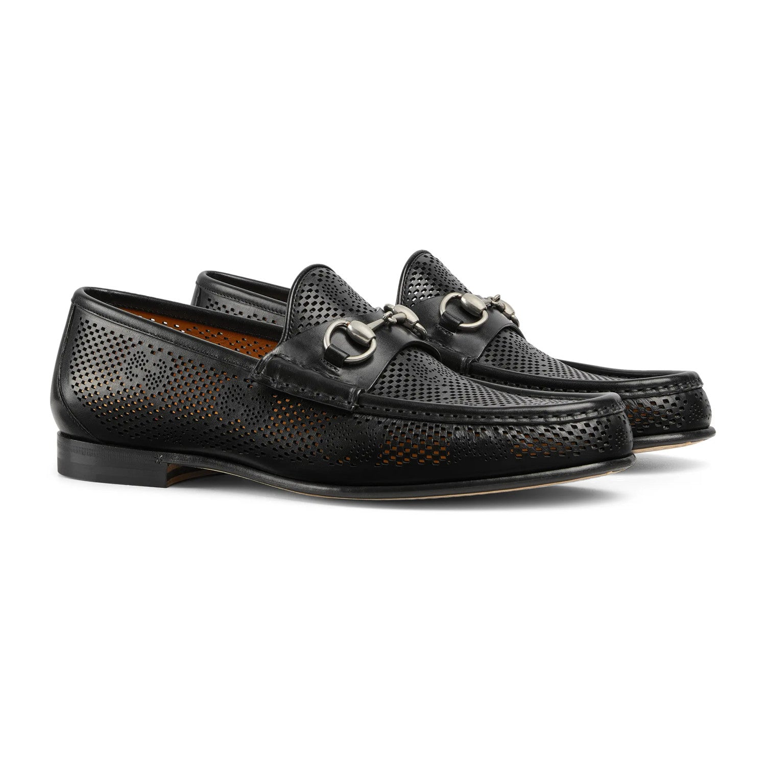 Gucci Decorative Horsebit Buckle Men's Loafers Spring And Summer Fashion Hollow Out Comfortable Breathable Flat Shoes #76854