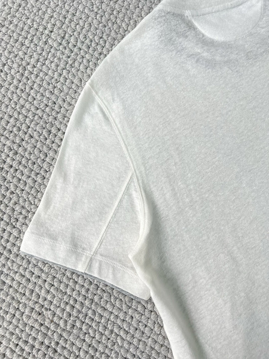 Brunello Cucinelli Men's Summer Solid Color Round Neck Cotton Short Sleeve T-Shirt #76657
