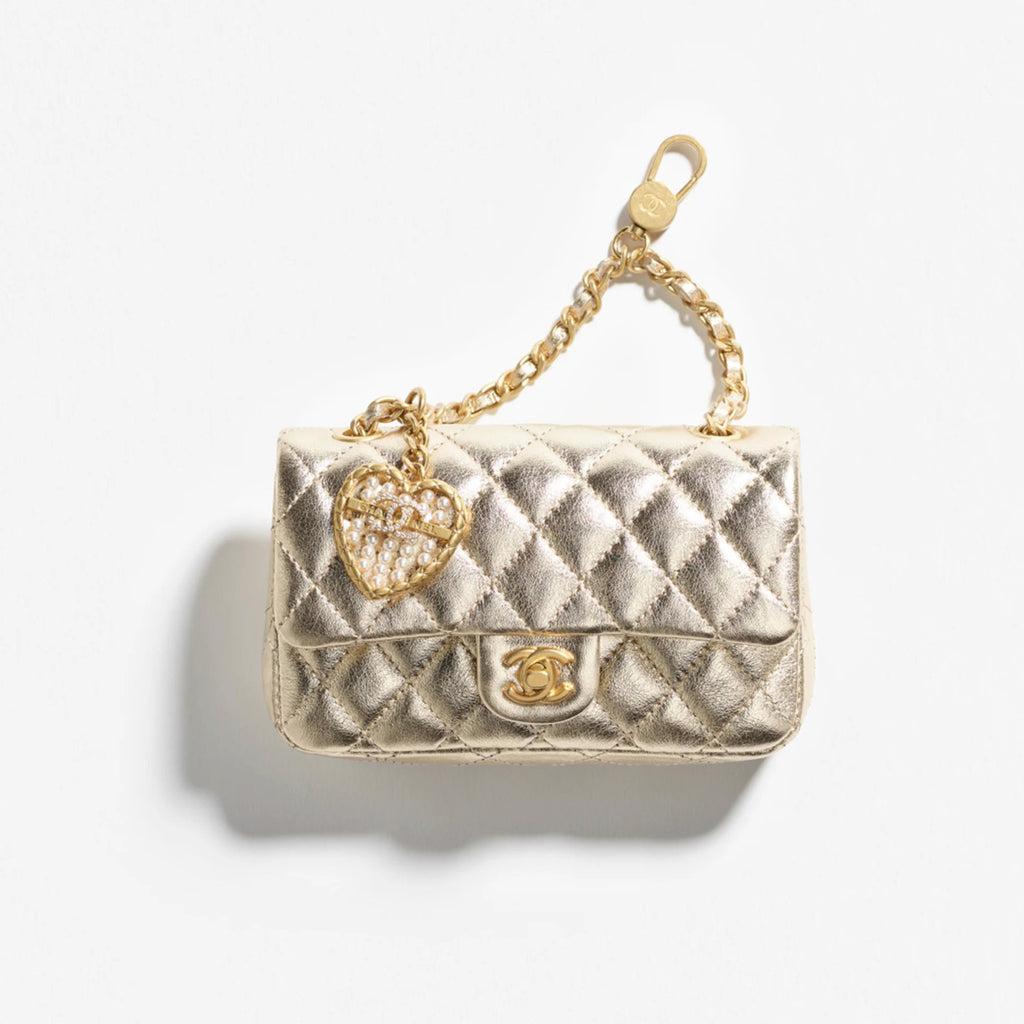 Chanel Women's Solid Color Chain Strap Flap Leather Mini Pendant Bag Bags AP4760-B21223-U0509 #77494