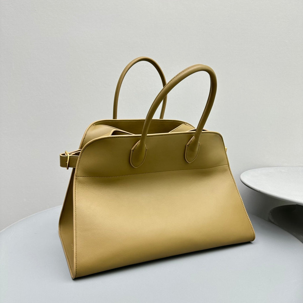 THE ROW Margaux 15 Women's Solid Color Calfskin Leather Simple Shopping Bag Handbag Bags #75285