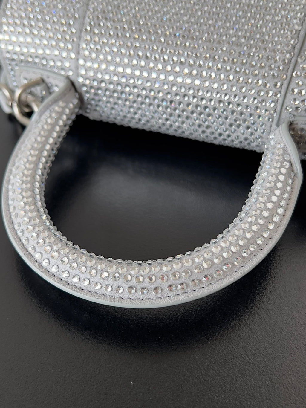 Balenciaga Hourglass Women's Solid Color Full Rhinestone Printed Hourglass Bag Tote Shoulder Crossbody Bags #76123