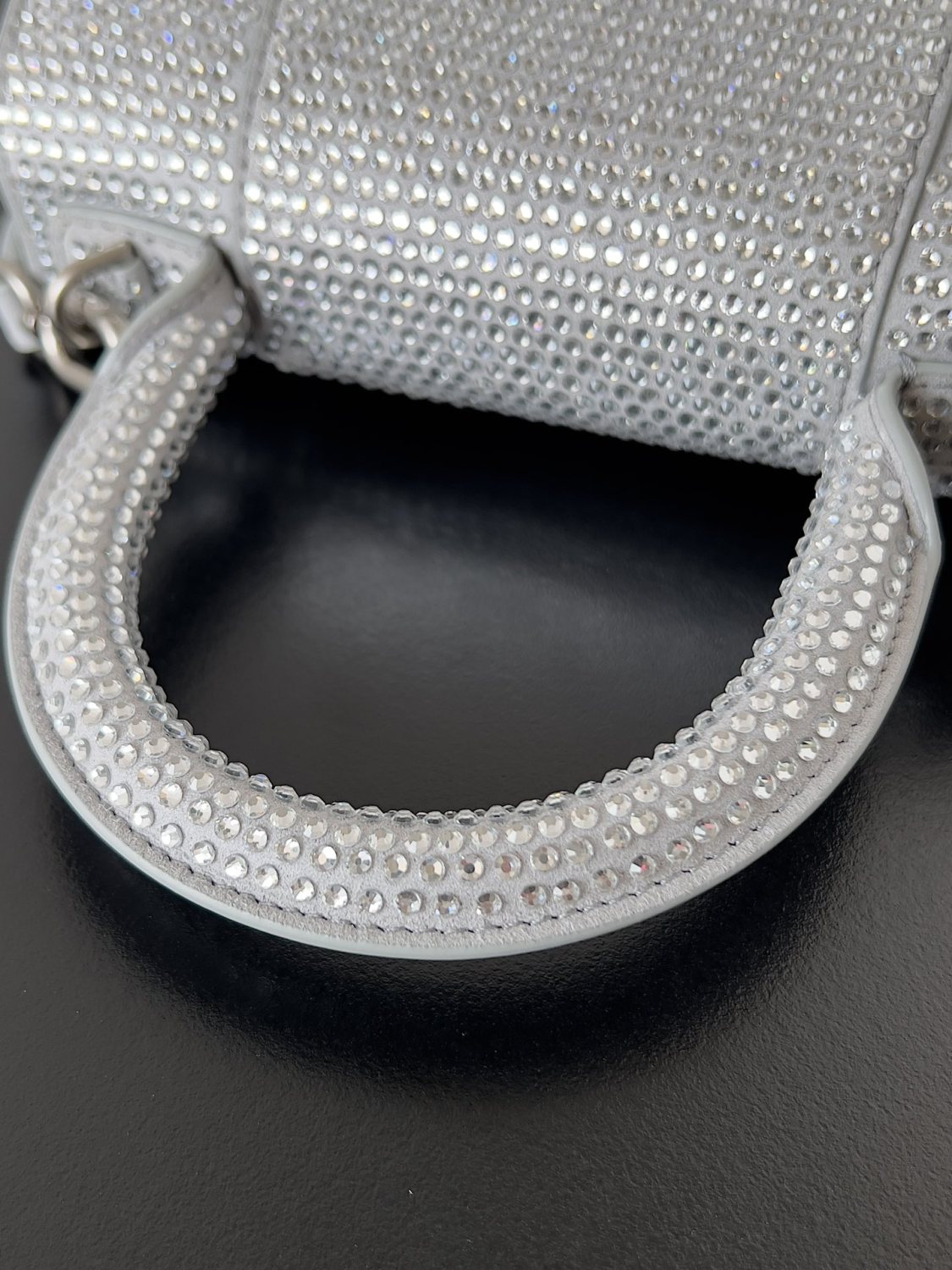 Balenciaga Hourglass Women's Solid Color Full Rhinestone Printed Hourglass Bag Tote Shoulder Crossbody Bags #76123