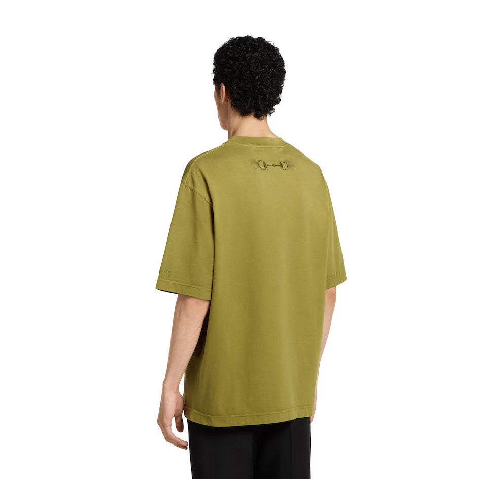 Gucci Men's Summer Solid Color Fashion Casual Printed Pattern Cotton Knitted Round Neck Short Sleeve T-Shirt #78254