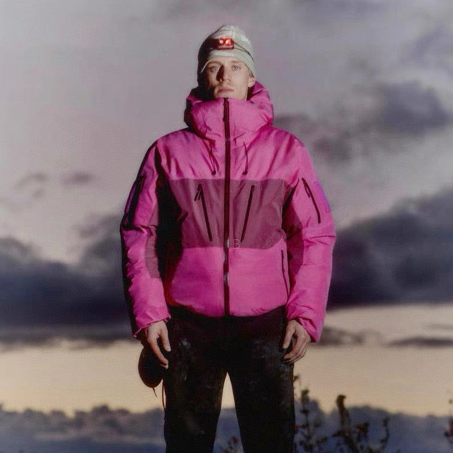 Arcteryx Men's Women's Colorblocking Autumn And Winter Even Hard Shell Hooded Puffer Down Jacket Long Sleeve Loose Jacket Coat Ngvp #9533