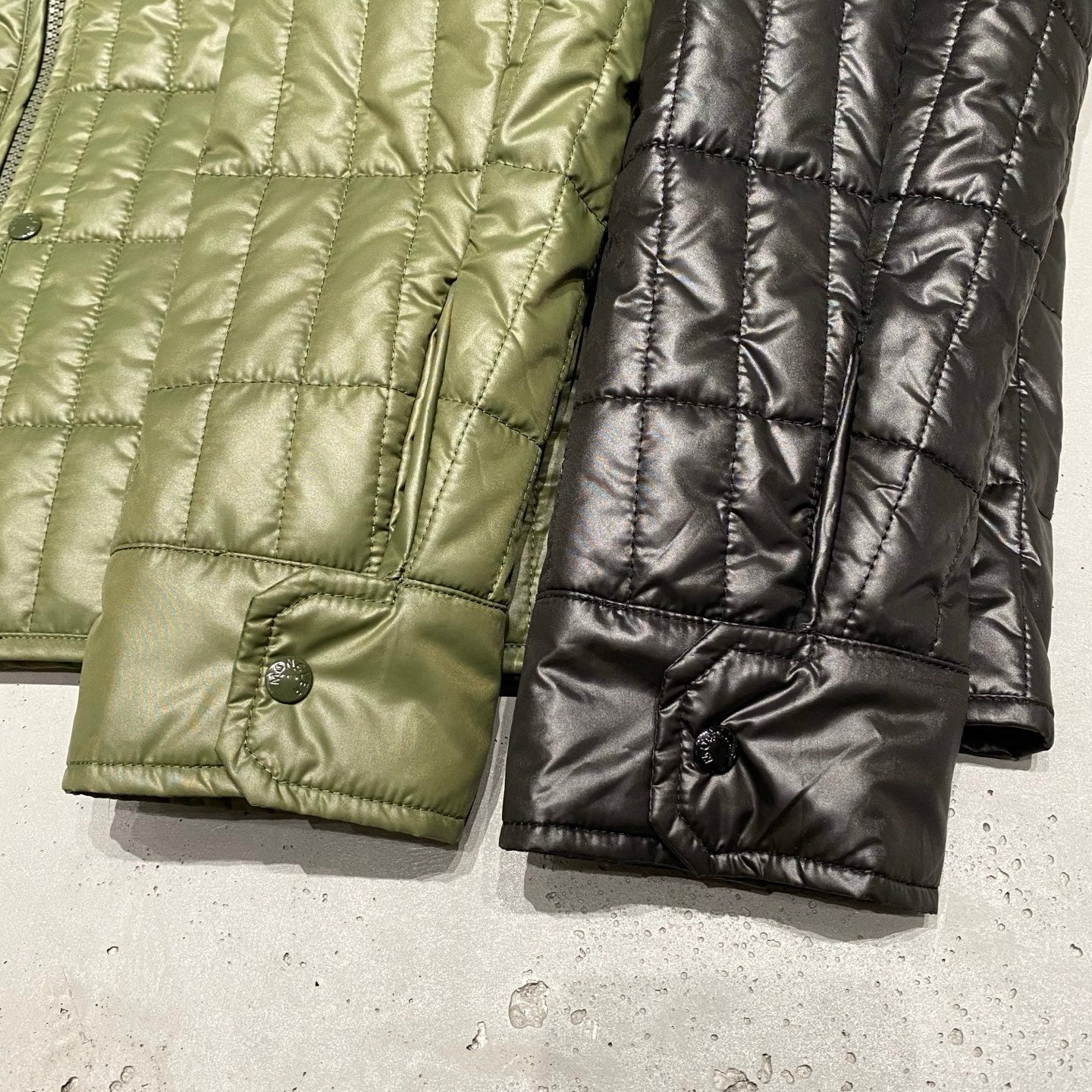 Moncler Men's Winter Fashion Casual Lapel Zipper Minimalist Vertical Quilted Lightweight Cotton Outerwear  Jacket #79317