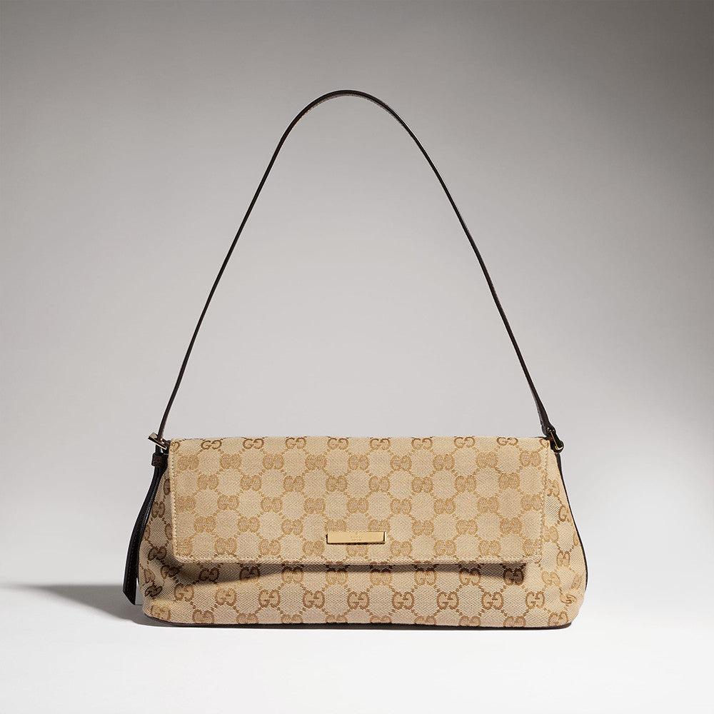 GUCCI Madison Medium Shoulder Bag in Blue GG Denim #383858