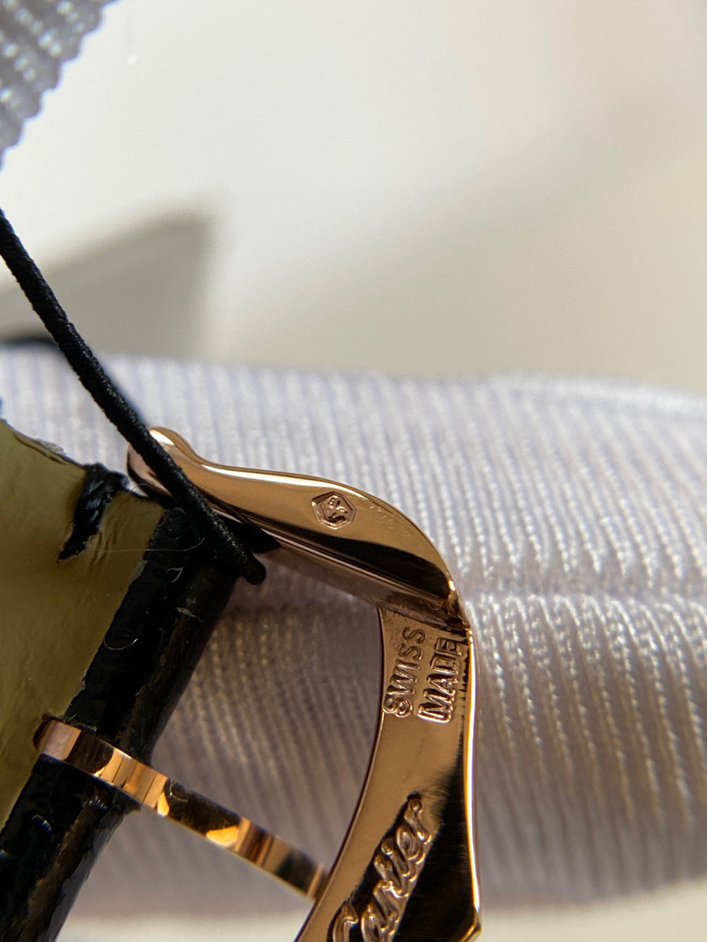 Cartier Black Strap Decorative Watch #21921