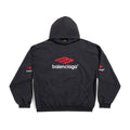 Balenciaga Knitted Cotton Hooded Sweatshirt Black #95156