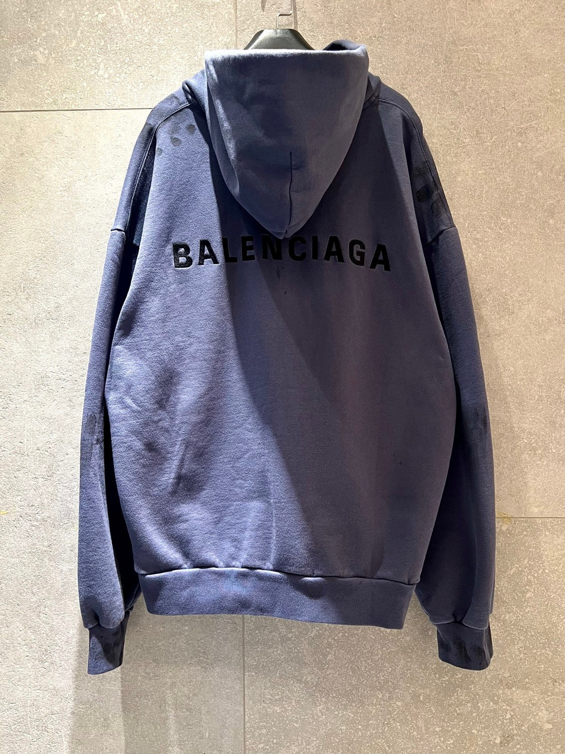 Balenciaga Men's Spring/Fall Fashion Casual Hooded Zipper Sweatshirt Jacket with Embroidered Letters Jacket #78815