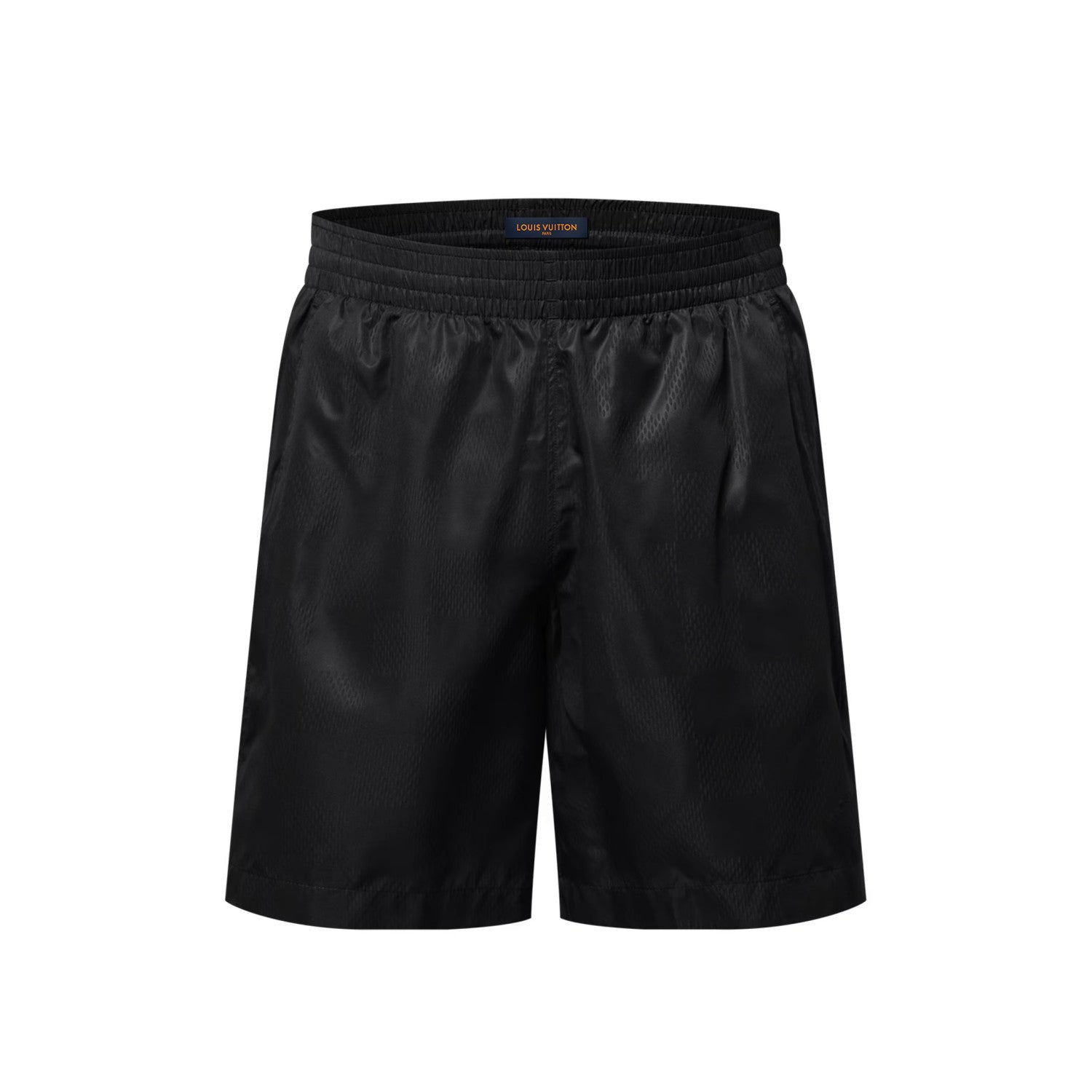 Louis Vuitton Men's Summer Solid Color Subtle Pattern Elastic Tech Fabric Beach Shorts #77952