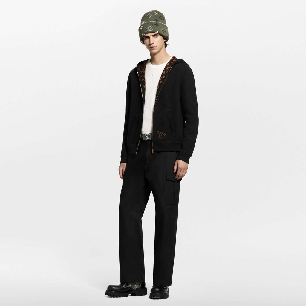 Louis Vuitton Monogram Reversible Double Face Hooded Blouson #333583