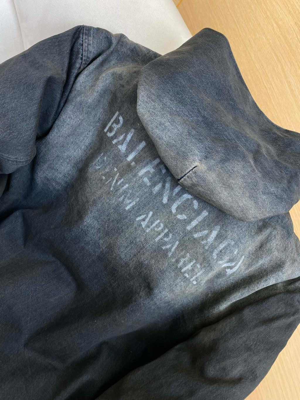 Balenciaga Men's And Women's Spring And Fall Letter Logo Loose Hooded Long Sleeved Zipper Jacket #75249