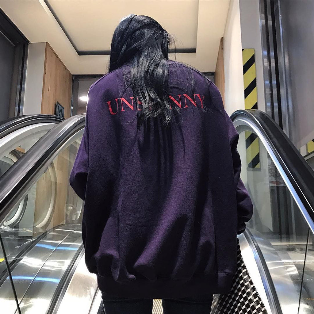 Vetements Men's Spring And Autumn Purple Back Letter Printed Round Neck Hooded Logo Embroidered Long Sleeve Hoodie Sweatshirt #81579