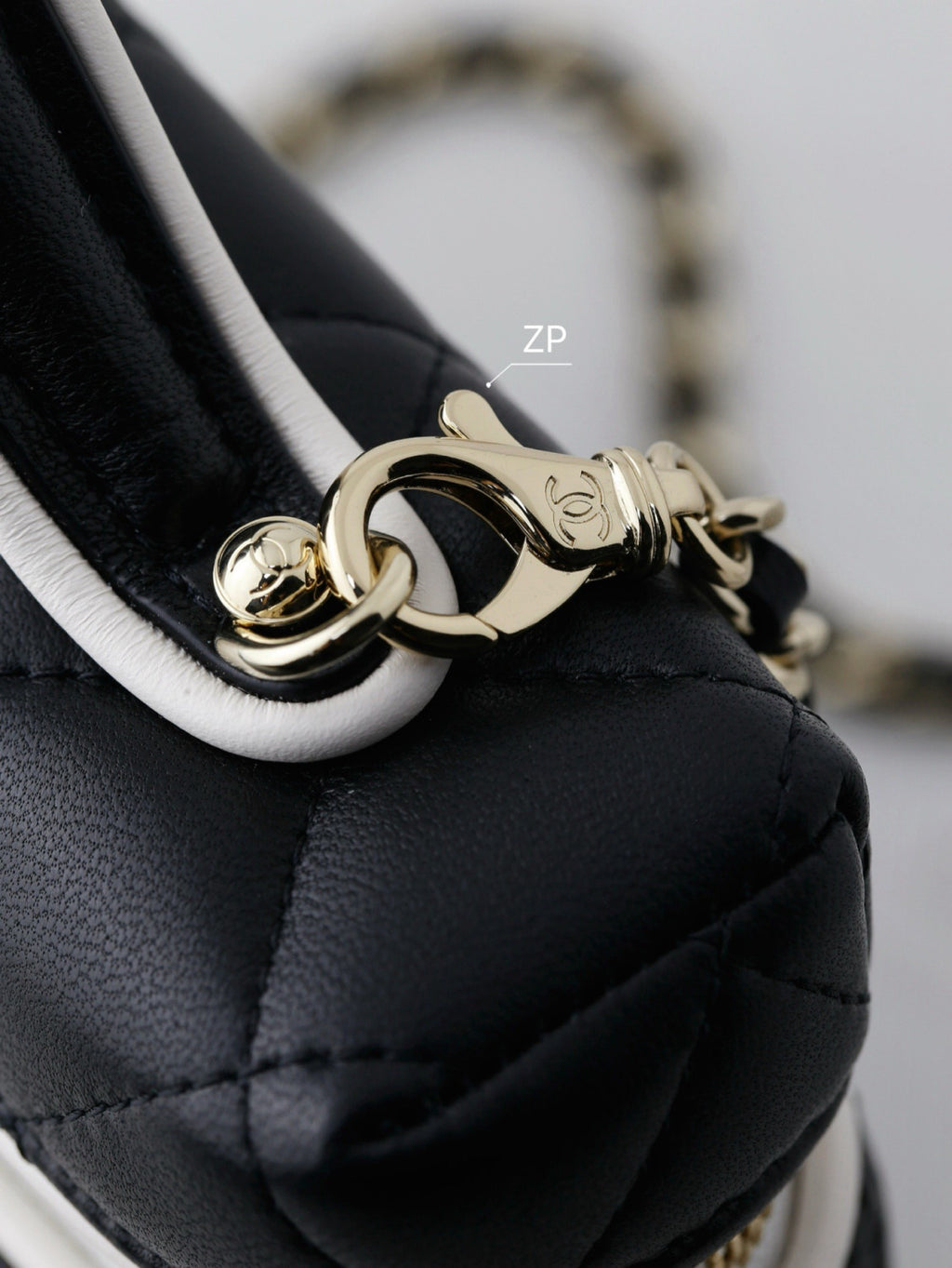 Chanel 26 New Arrival Black And White Panda Colour-block Lunch Bag Colour-block Make-up Bag Diamond-quilted Chain-strap Handbag  Lady Bags AP5240 #84323A