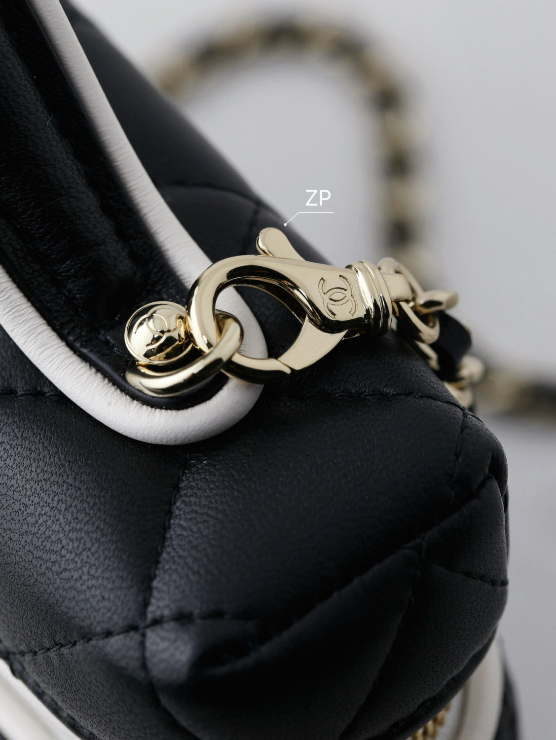 Chanel 26 New Arrival Black And White Panda Colour-block Lunch Bag Colour-block Make-up Bag Diamond-quilted Chain-strap Handbag  Lady Bags AP5240 #84323A