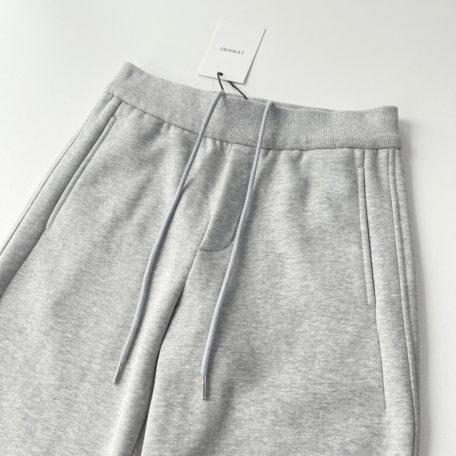 Lemaire Men's & Women's Four-Season Elastic Waist Drawstring Sweatpants Cotton Solid-Color Casual Trousers Pants Ngvp #2543