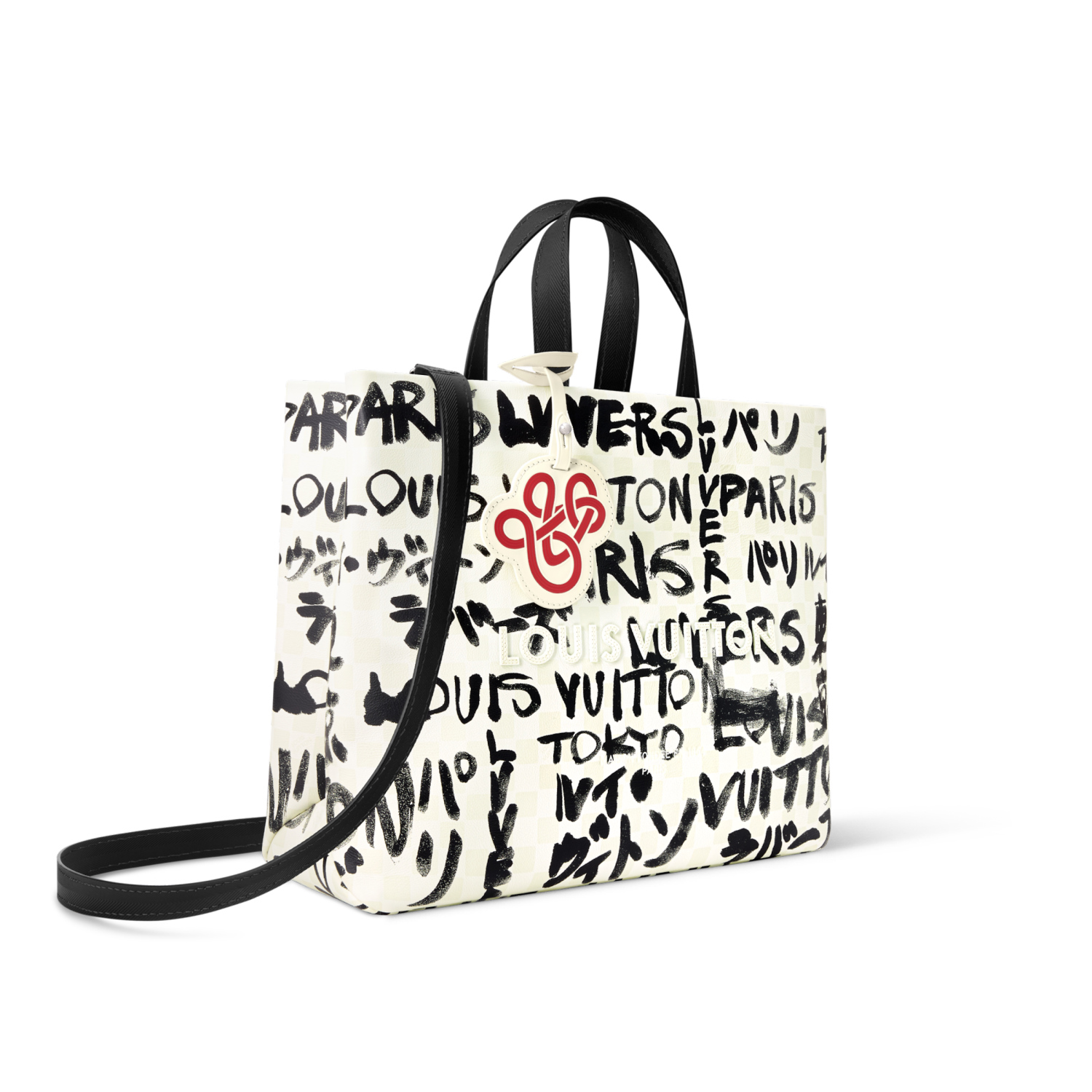 LOUIS VUITTON x Men's and Women's Shopper Tote Medium Bag Daily Cowhide Shopping Bag With Brand Logo Print #332254
