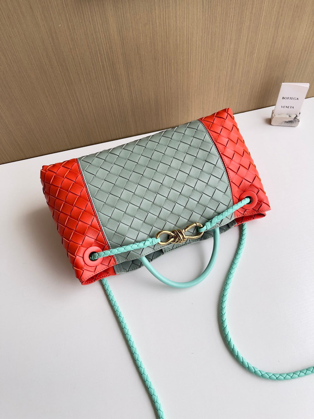 Bottega Veneta East-West Andiamo Chain Top-Handle Bag #329590