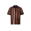 Louis Vuitton Men's Summer Logo Jacquard Knit Cotton-Blend Vintage Twist-Knit Short-Sleeve Polo T-Shirt #79424