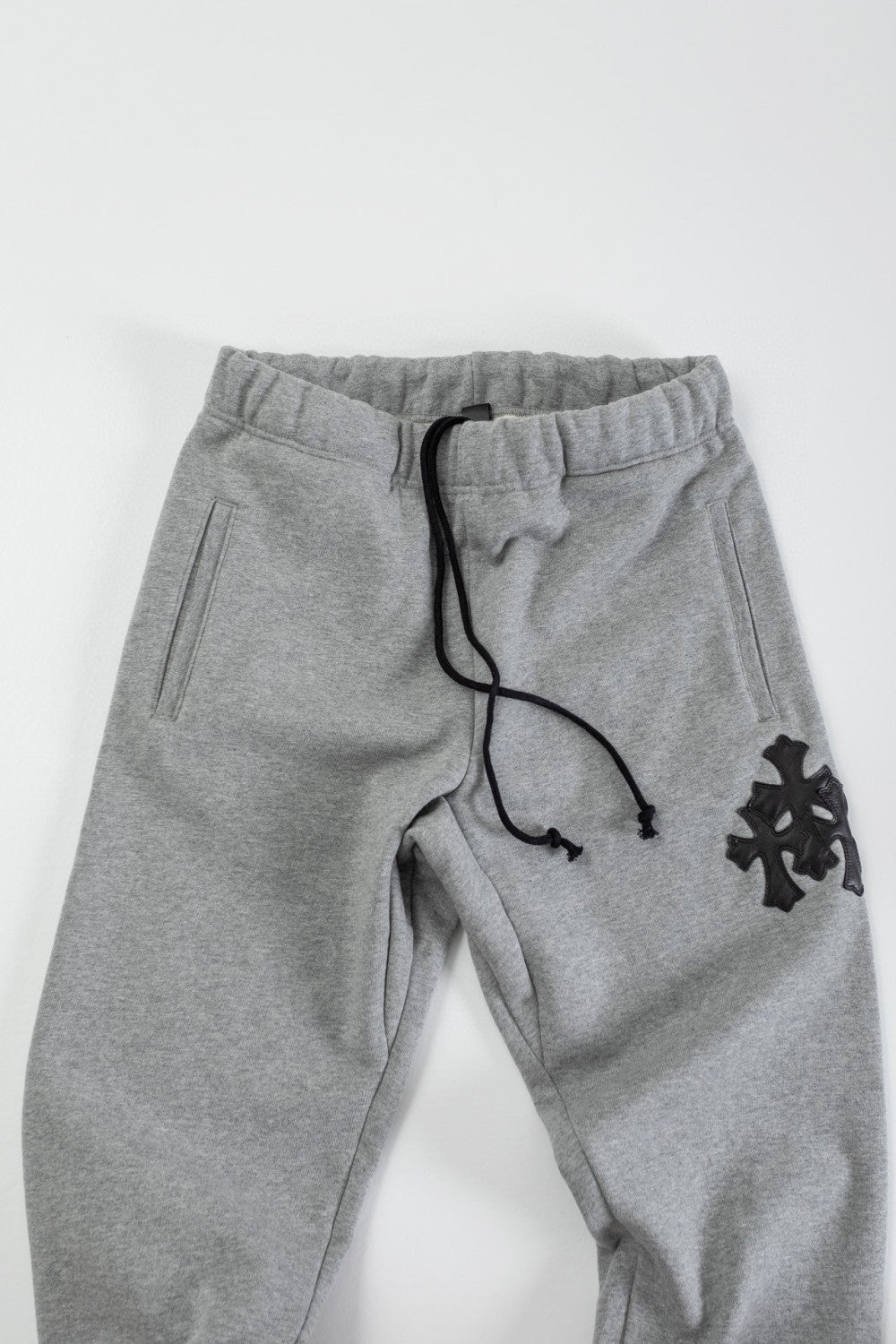 Chrome Hearts Hooded Sweatshirt Pullover Sweatpants Set Suit Grey #96679